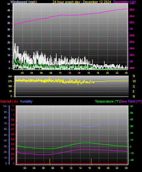 24 Hour Graph for Day 12