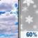 Tuesday: Mostly Cloudy then Snow Showers Likely