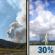 Thursday: Areas Of Smoke then Isolated Showers And Thunderstorms