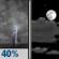 Thursday Night: Chance Showers And Thunderstorms then Partly Cloudy