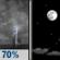 Tuesday Night: Showers And Thunderstorms Likely then Mostly Clear