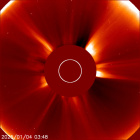 Latest LASCO C2 image of the Sun