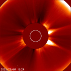 Latest LASCO C2 image of the Sun