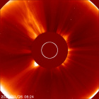 Latest LASCO C2 image of the Sun