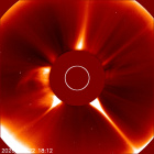 Latest LASCO C2 image of the Sun