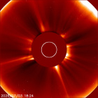 Latest LASCO C2 image of the Sun