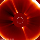 Latest LASCO C2 image of the Sun