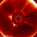 Latest LASCO C2 image of the Sun