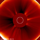 Latest LASCO C2 image of the Sun