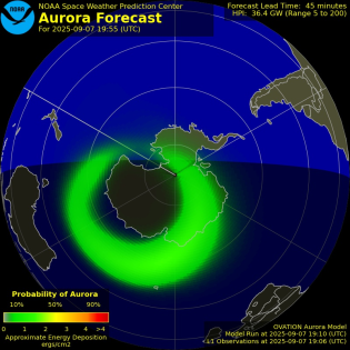 Current Southern hemispheric power input map
