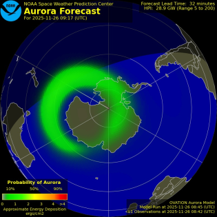 Current Southern hemispheric power input map
