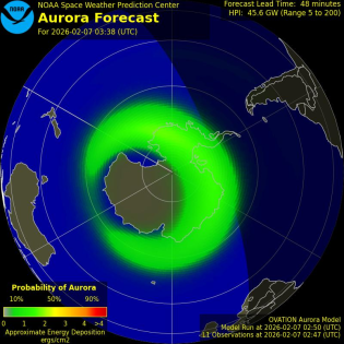 Current Southern hemispheric power input map