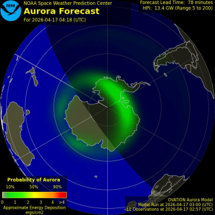 Current Southern hemispheric power input map