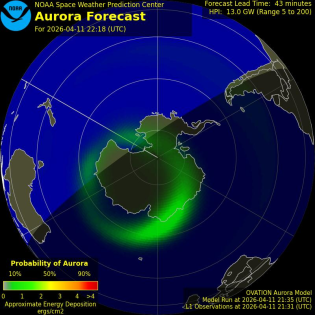 Current Southern hemispheric power input map