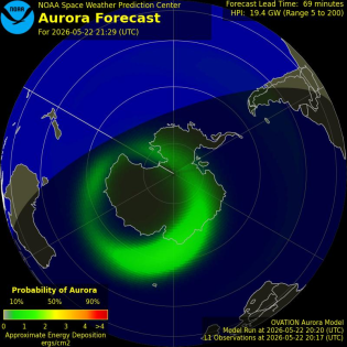 Current Southern hemispheric power input map