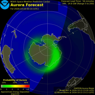 Current Southern hemispheric power input map