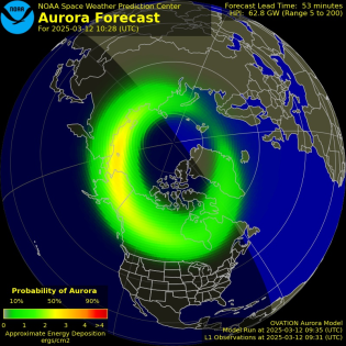 Current Northern hemispheric power input map