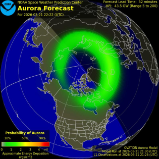 Current Northern hemispheric power input map