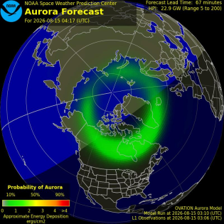 Current Northern hemispheric power input map