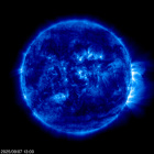 Click for time-lapse image of the sun