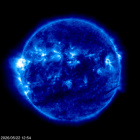 Click for time-lapse image of the sun