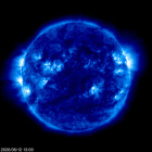 Click for time-lapse image of the sun