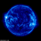 Click for time-lapse image of the sun